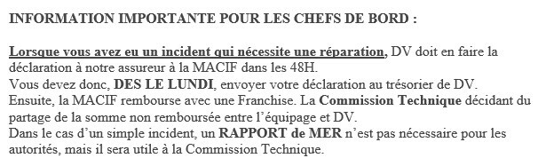 NOUVELLE PAGE RAPPORT DE MER